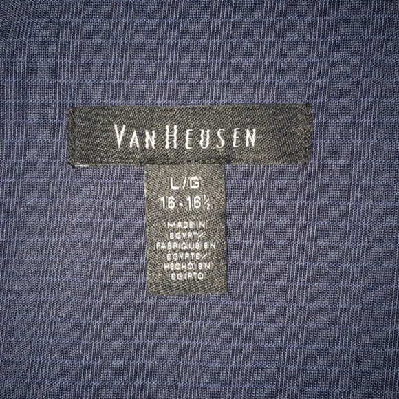New Van Heusen Button Down Dress Shirt Large - Picture 4 of 11